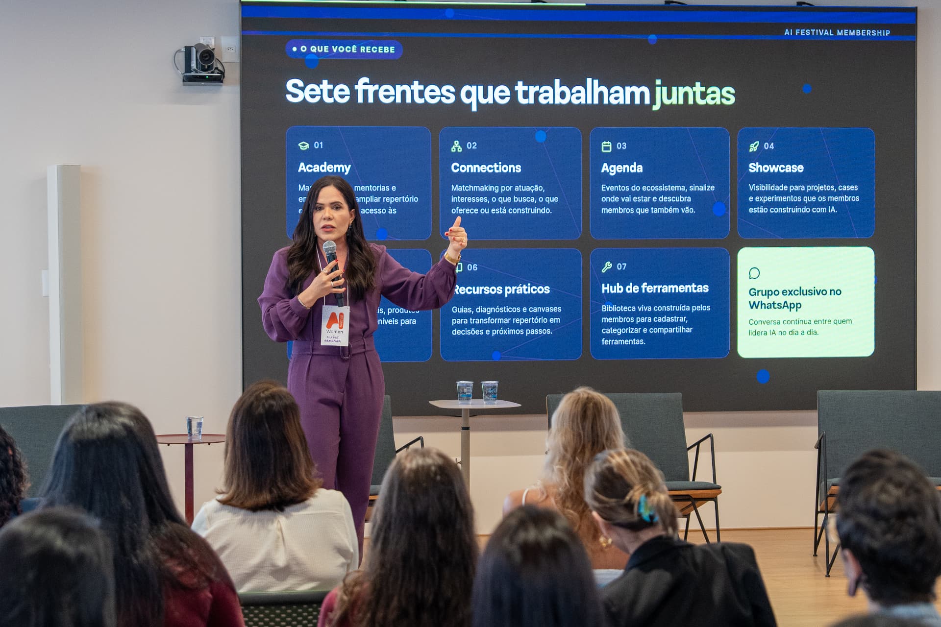 Foto — Apresentação durante o AI Festival Women